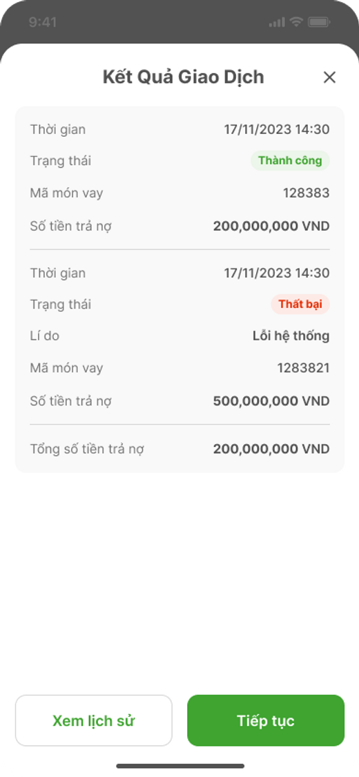  Settlement Result
