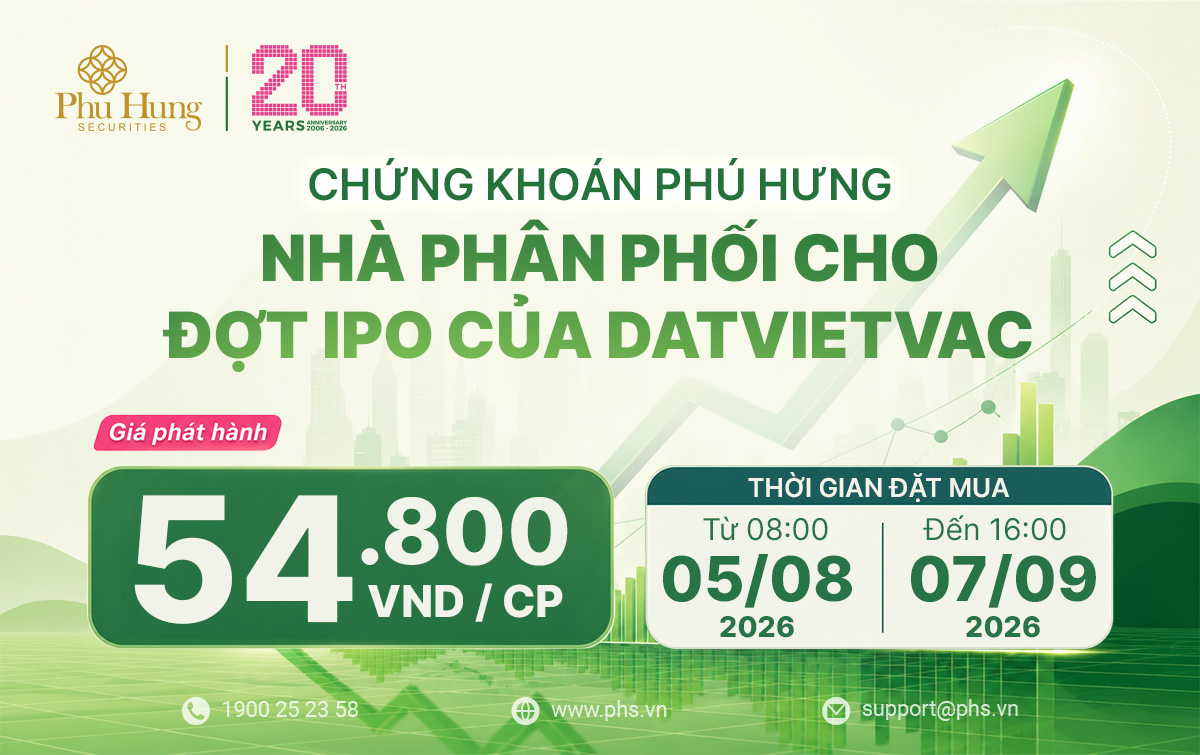 Thumbnail CÔNG TY CỔ PHẦN DATVIET VAC (DVV) - ĐỢT CHÀO BÁN CỔ PHIẾU LẦN ĐẦU RA CÔNG CHÚNG