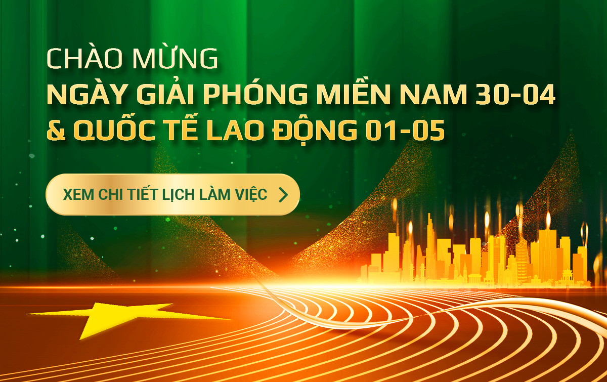 Thumbnail THÔNG BÁO LỊCH LÀM VIỆC NGÀY GIẢI PHÓNG MIỀN NAM 30-04 & QUỐC TẾ LAO ĐỘNG 01-05