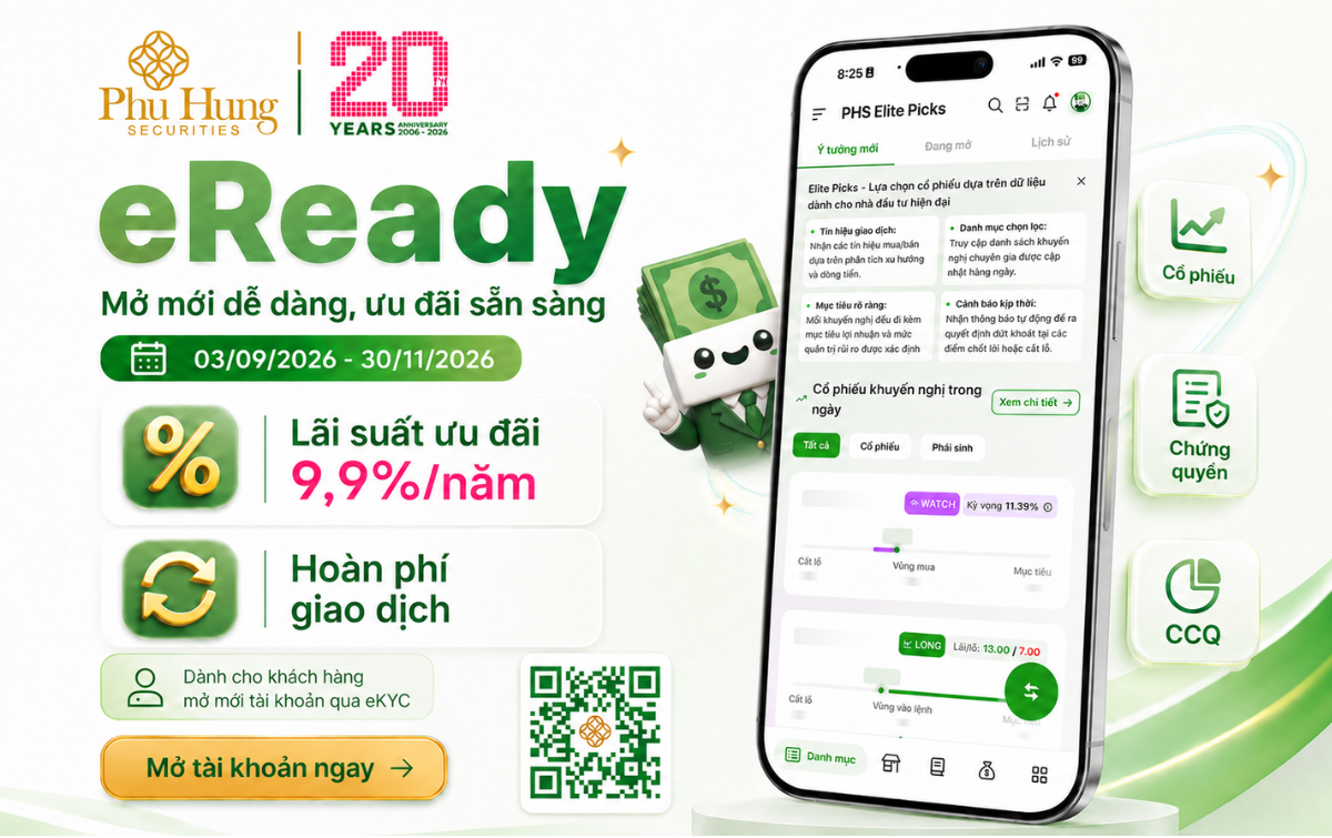 eREADY - MỞ MỚI DỄ DÀNG, ƯU ĐÃI SẴN SÀNG